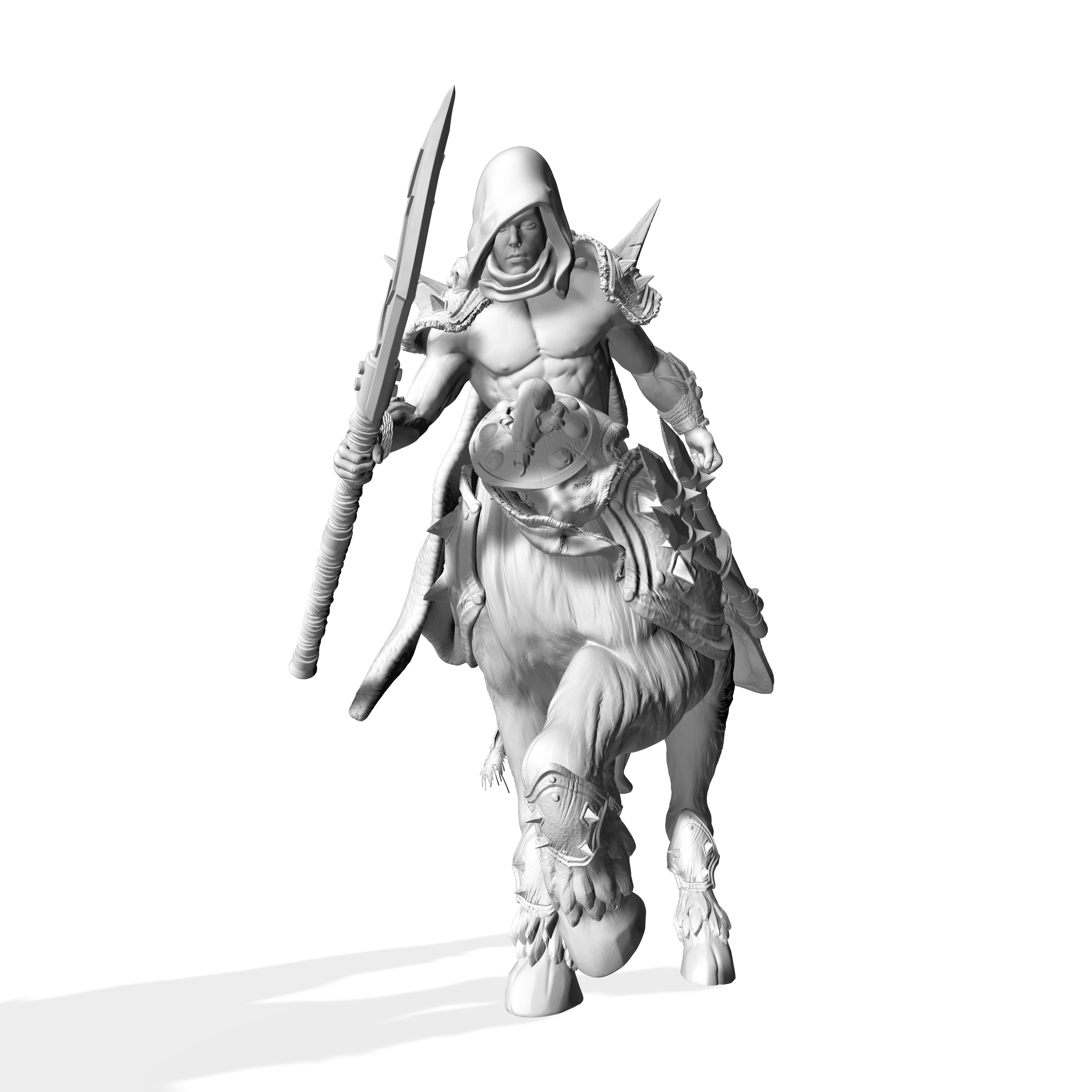Male Centaur man warrior fantasy miniature figurine statue